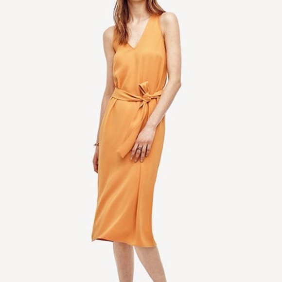 NWOT Ann Taylor Trapeze V-Neck Dress 4P - Picture 2 of 6